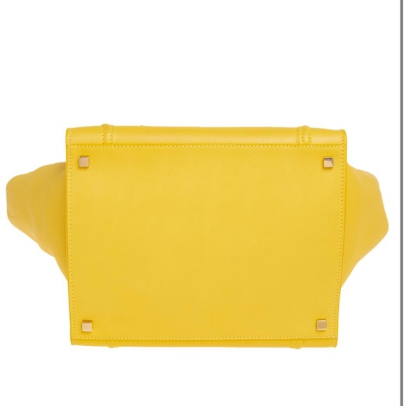 Celine Large Leather PhantomYellow Tote - Picture 12 of 16